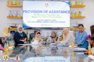 10 WOMEN FARMER-GROUPS. RECEIVE LGU ASSISTANCE FOR FARM PRODUCTION IMPROVEMENT
