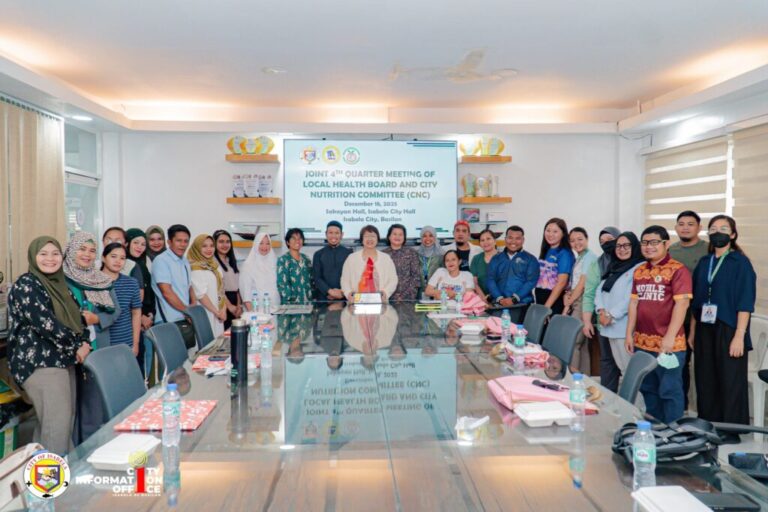 CITY HEALTH BOARD, CITY NUTRITION COUNCIL HOLD JOINT 4TH QUARTER MEETING