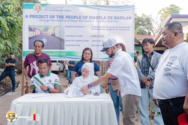 SEMENTADONG DAAN, HANDOG SA MGA RESIDENTE NG BINUANGAN
