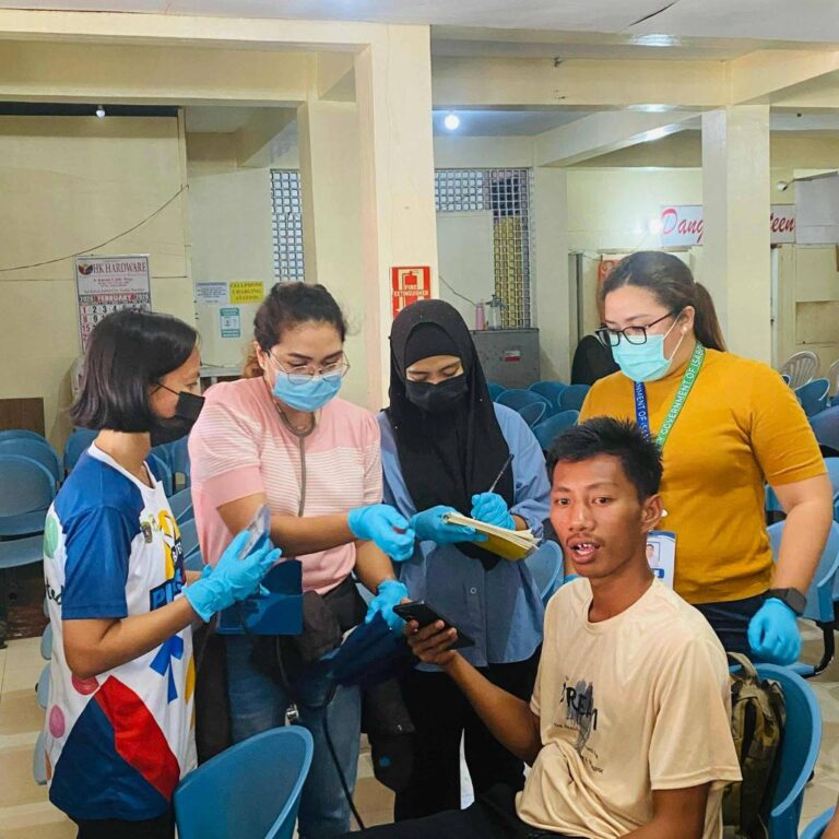 CHO, CDRRMO, AT CSWDO, NAGHATID NG AGARANG TULONG SA MGA NA-RESCUE NA PASAHERO NG MOTORBANCA