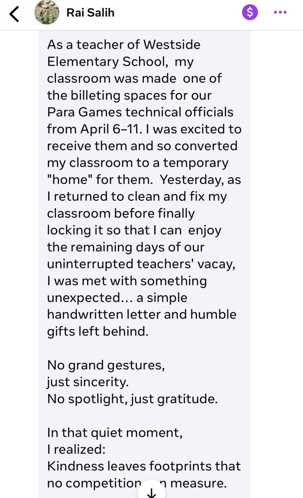 LOOK | A SIMPLE GESTURE OF GRATITUDE FROM THE VISITORS